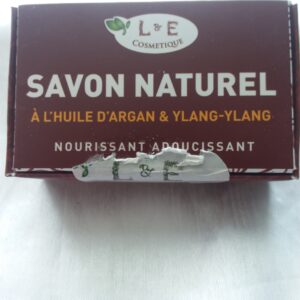 savon 100gr a l'huile d'argan rose et ylang-ylang