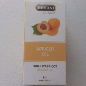 huile végétal d'abricot 30ml hemani 100% naturelle