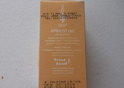 huile d'abricot hemani 30ml