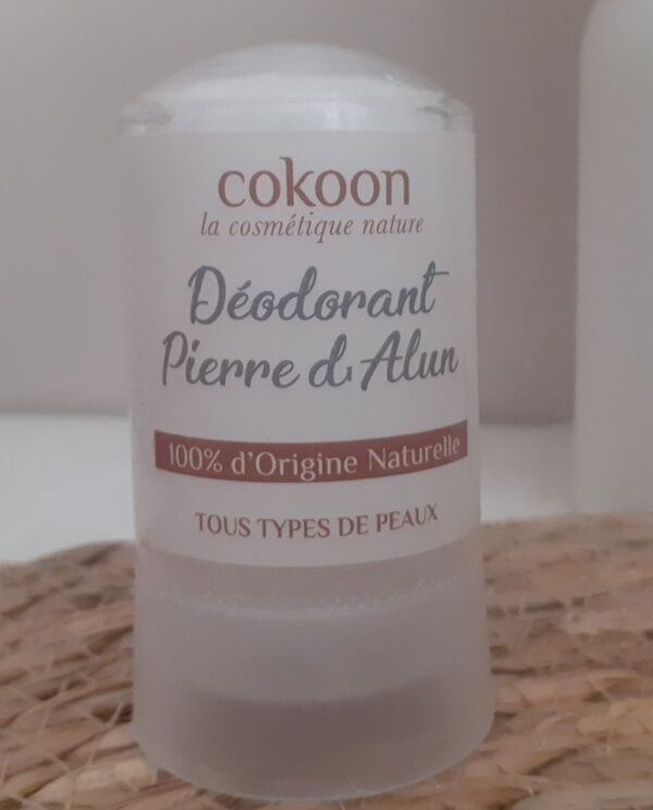 Déodorant naturel cokoon pierre d'alun 60gr en stick