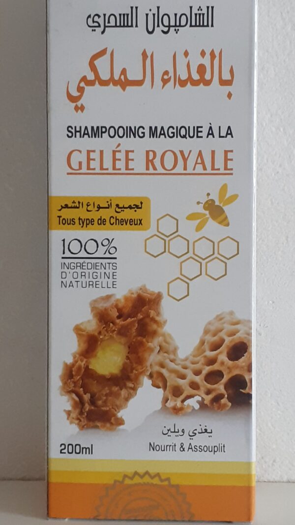 Shampooing magique 200ml a la gelée Royal a base de 100% d'ingrédients naturels